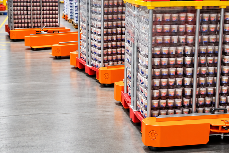 Material handling equipment for internal logistics